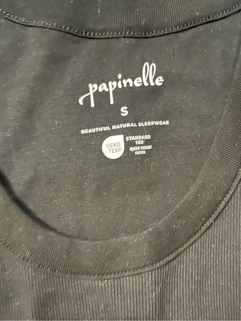 Nwt- Papinelle Women's Black Ribbed Tank Top - Sleeveless Knit — image 5 of 5